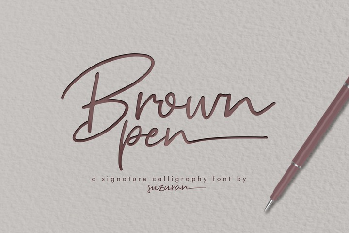 Czcionka Brown Pen
